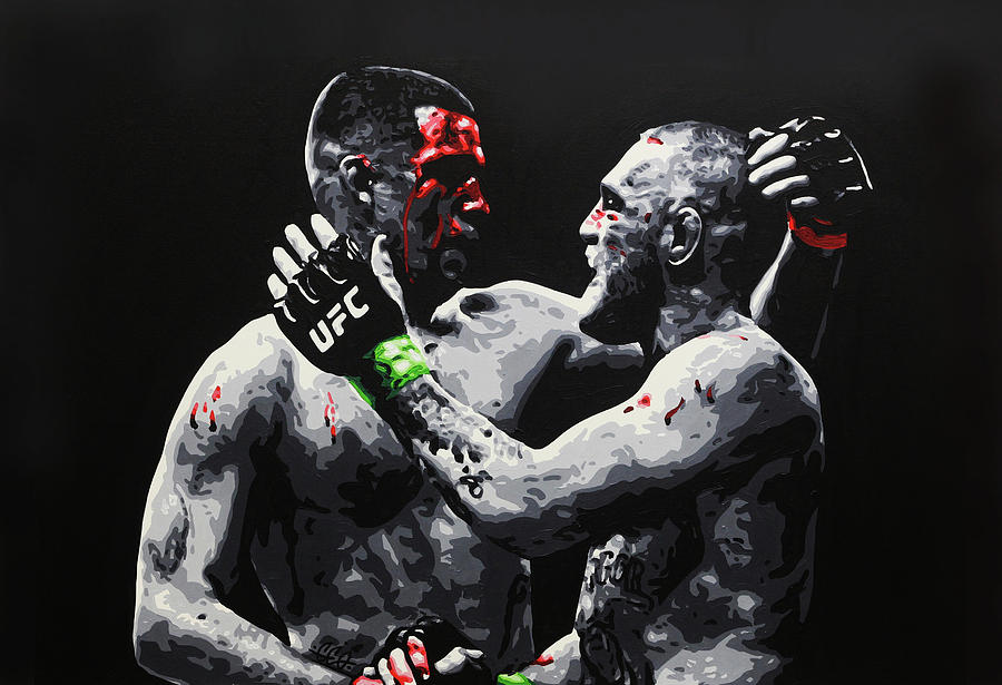 900x615 Conor Mcgregor V Nate Diaz Painting By Geo Thomson - Conor Mcgregor Painting