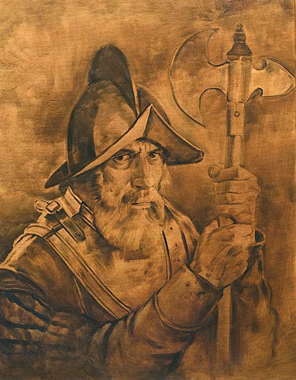 432x553 The Old Conquistador, Old Master Oil Painting Copy - Conquistador Painting