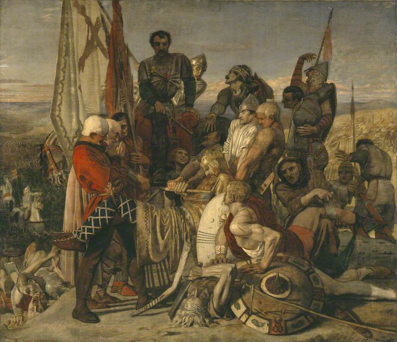 800x689 Wilhelmus Conquistador (The Body Of Harold) Art Uk - Conquistador Painting