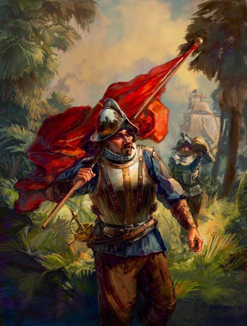 500x659 Conquistador Art Painting Conquistador - Conquistador Painting