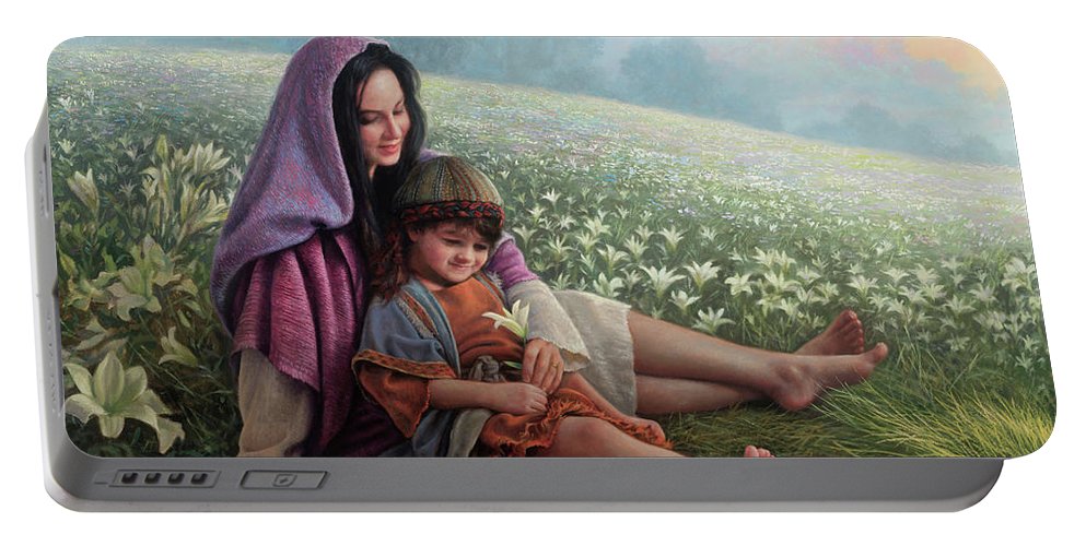 993x500 Consider The Lilies Portable Battery Charger For Sale By Greg Olsen - Consider The Lilies Painting