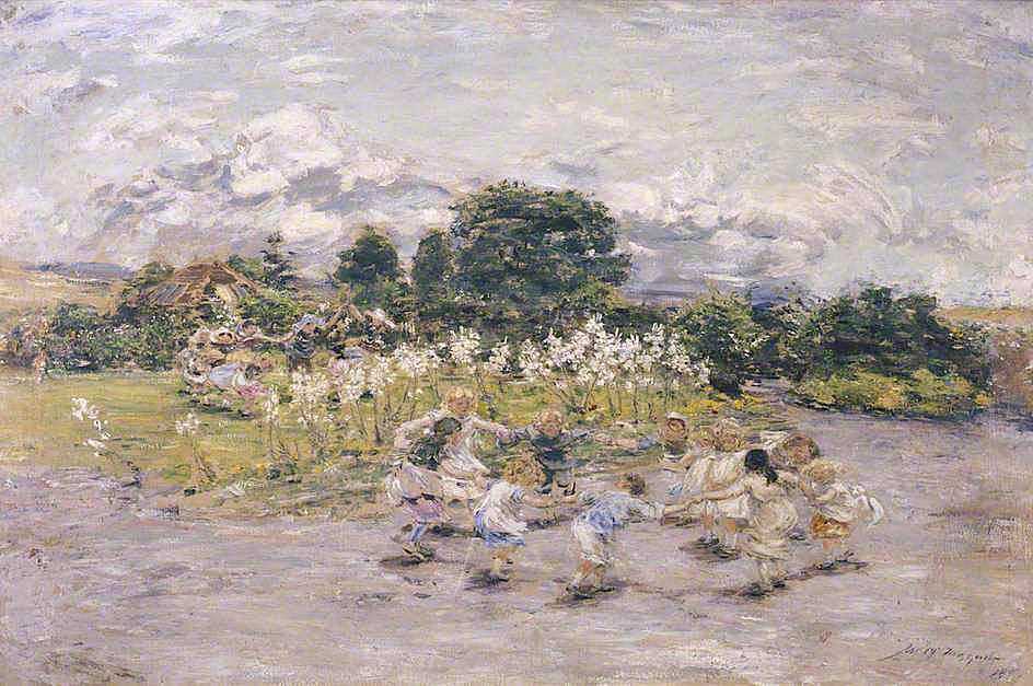 944x627 Consider The Lilies By William Mctaggart Art Reproduction - Consider The Lilies Painting