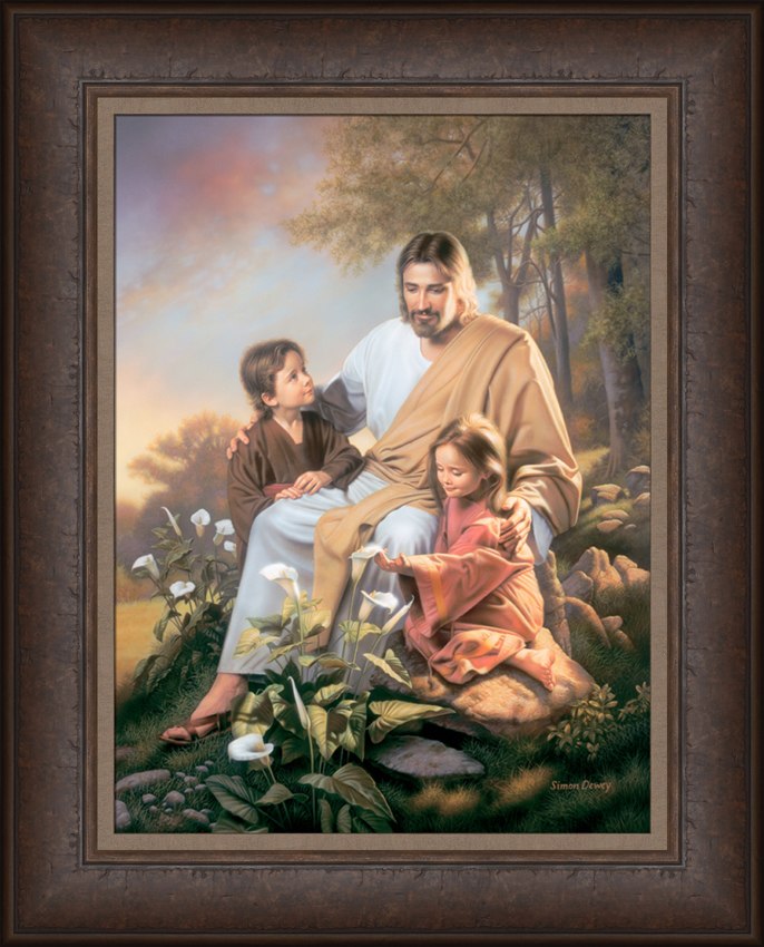 686x850 Consider The Lilies 32x39 Framed Limited Edition Canvas - Consider The Lilies Painting