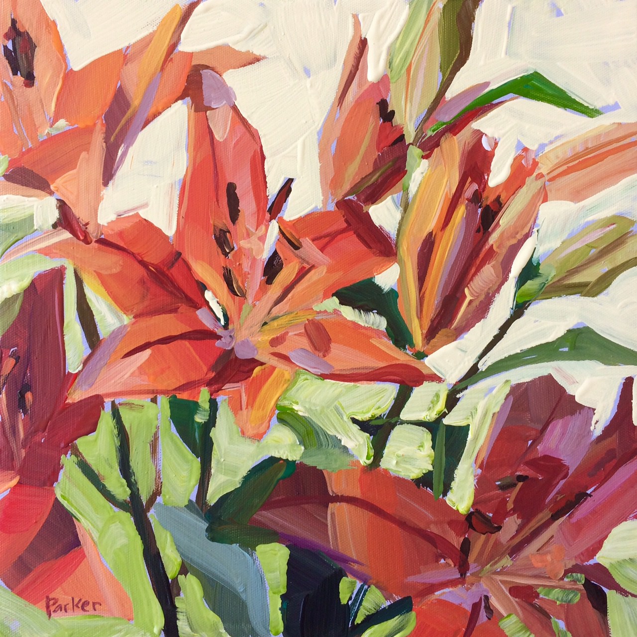 Consider The Lilies Painting at PaintingValley.com | Explore collection ...