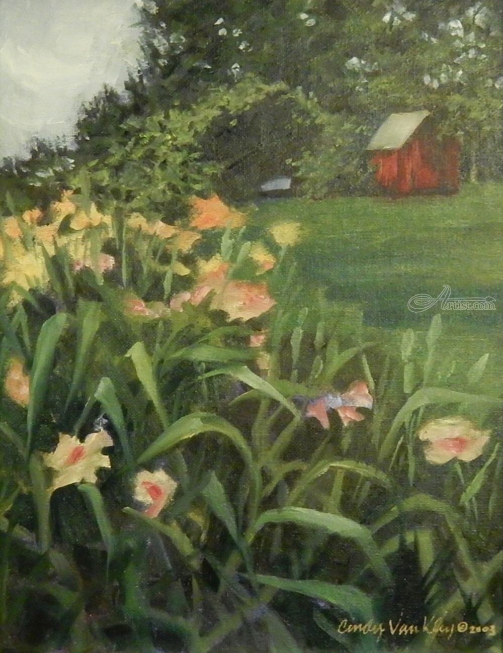 1000x1299 Paintings By Cindy Van Kley Fine Art,impressionism,realism - Consider The Lilies Painting