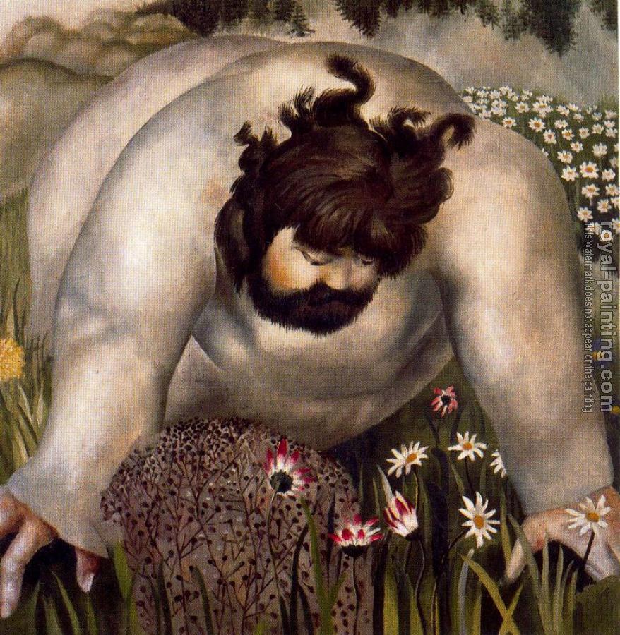 878x900 Christ In The Wilderness, Consider The Lilies By Stanley Spencer - Consider The Lilies Painting