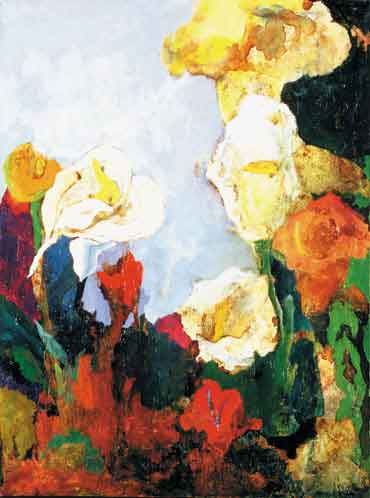 370x498 Patricia Nix - Consider The Lilies Painting