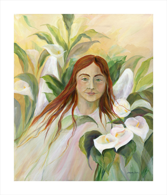 329x384 Consider The Lilies - Consider The Lilies Painting