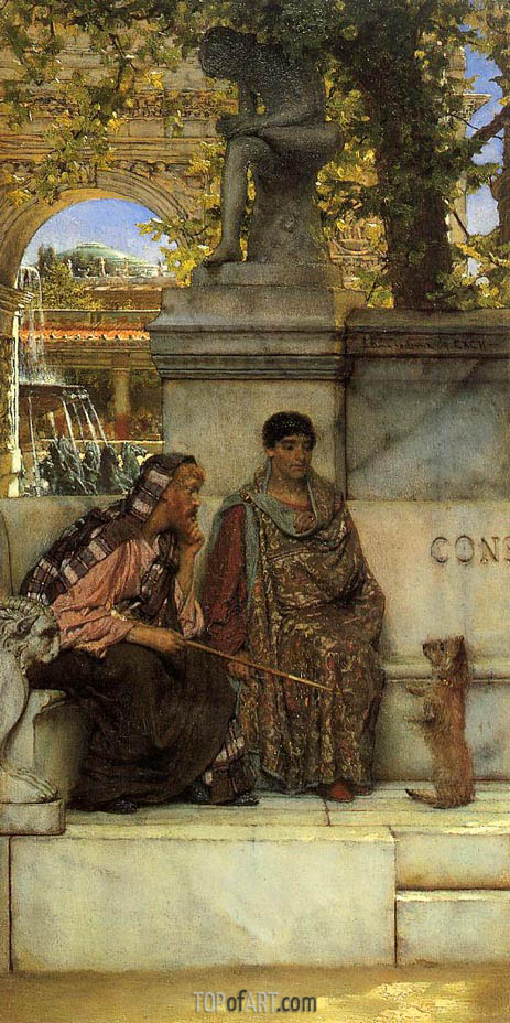463x928 In The Time Of Constantine Alma Tadema Painting Reproduction - Constantine Painting