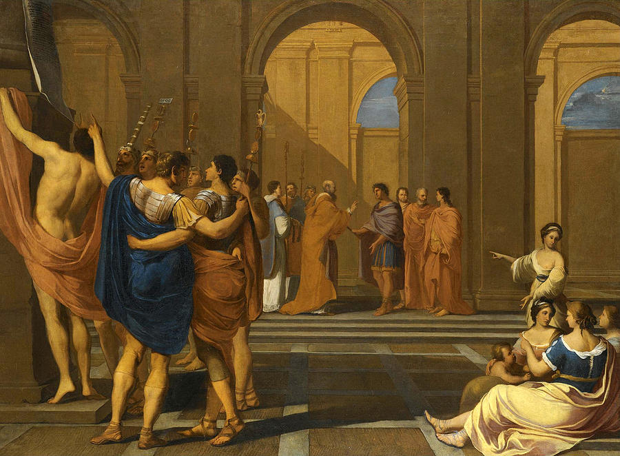 900x662 The Decree Of Constantine Painting By Attributed To Remy Vuibert - Constantine Painting