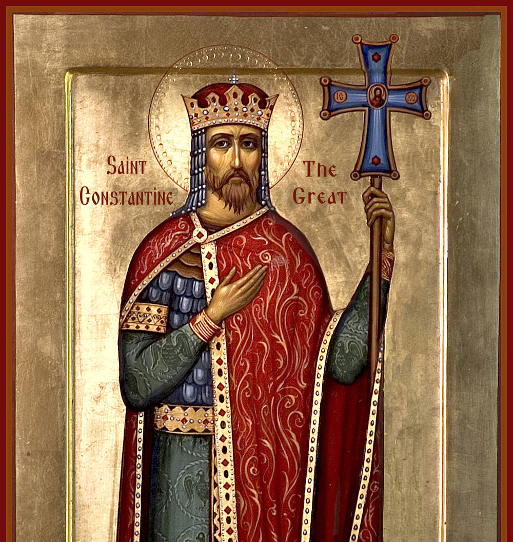 1000x1056 Icons Of Male Saints Orthodox Icons Mystical Gladness - Constantine The Great Painting