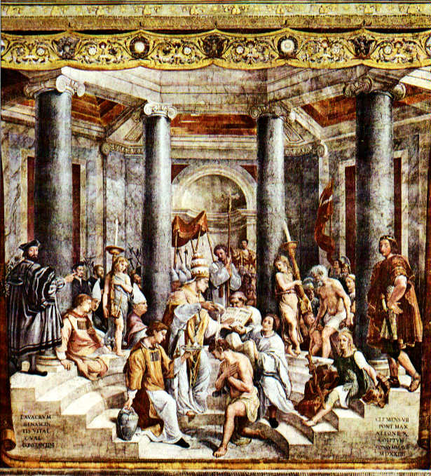 615x679 Raphael - Constantine The Great Painting