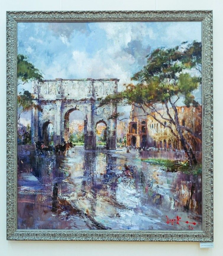 754x864 Roman Liapin Arco Di Constantino 180x160, Oil On Canvas, 2016 - Constantino Painting