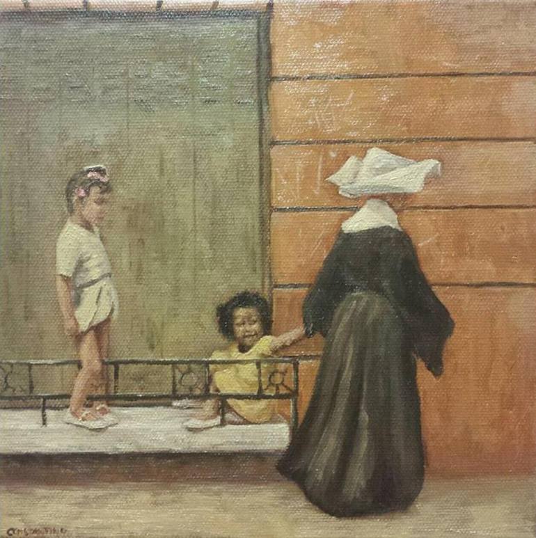 770x773 Saatchi Art Playing Tricks Painting By Paulo Constantino - Constantino Painting