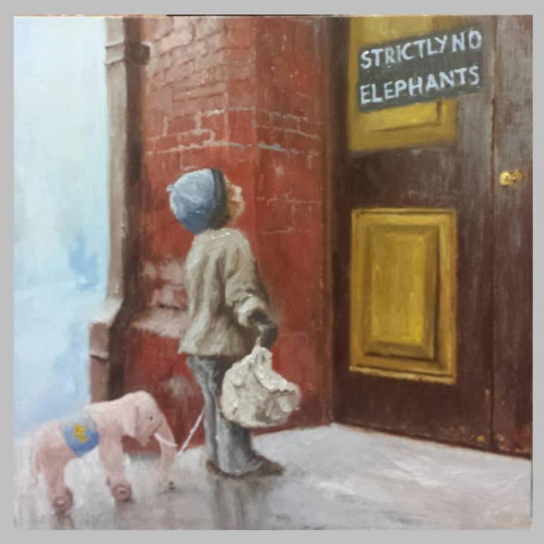 770x770 Saatchi Art Strictly No Elephants Painting By Paulo Constantino - Constantino Painting