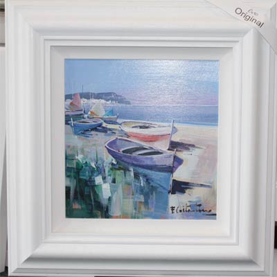 400x400 Shoreline Moorings Ii By Fabio Costantino - Constantino Painting