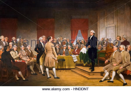 450x318 George Washington And The Us Constitution. Painting Entitled Stock - Constitution Painting