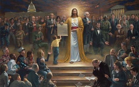 460x288 Liberal America Skewered In Painting That Stresses Christian Roots - Constitution Painting