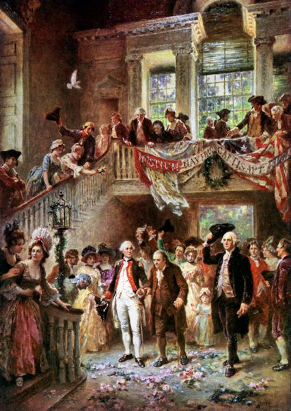 426x600 Jean Leon Gerome Ferris Paul Jones At The Constitutional - Constitutional Convention Painting