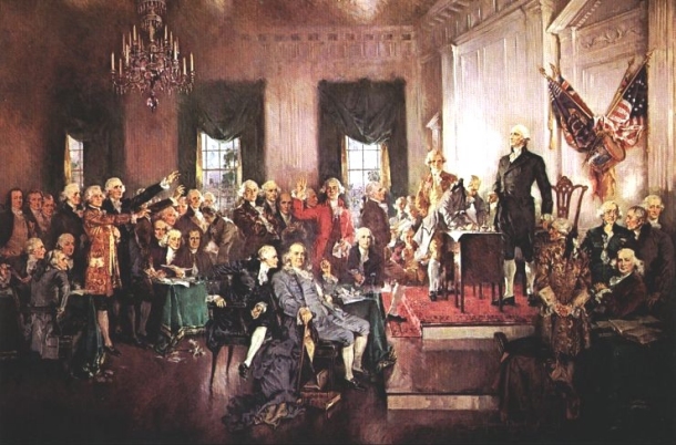 610x402 Scene - Constitutional Convention Painting