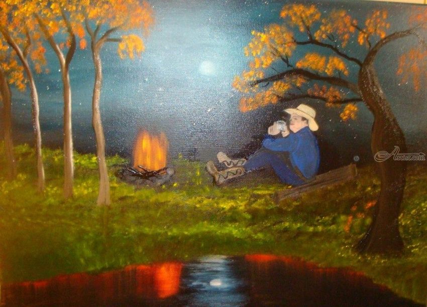 850x612 Contemplation Land Art,paintings By Lana Fultz - Contemplation Painting