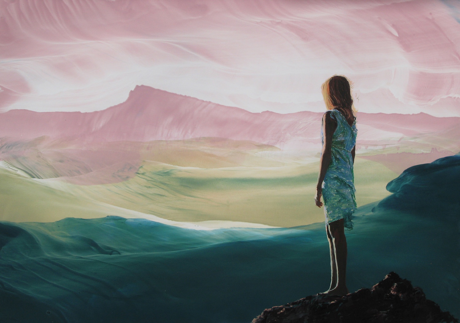 1500x1053 Paintings - Contemplation Painting