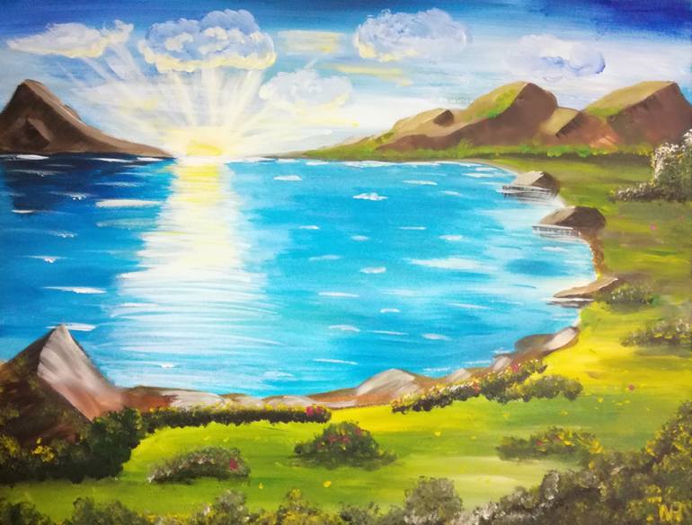 770x585 Saatchi Art Contemplation Painting By Nataliia Plakhotnyk - Contemplation Painting