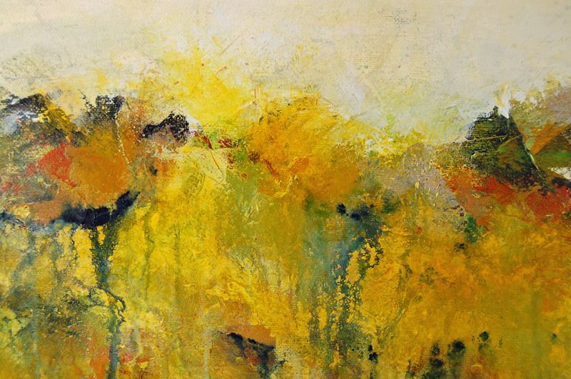 800x531 Buy Abstract Painting Original Art Canvas Large Yellow Green - Contemporary Abstract Painting