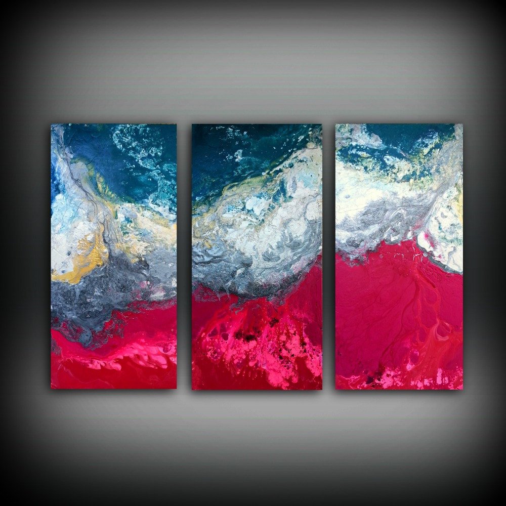 1000x1000 Magenta Painting 48 X 72 Acrylic Painting Canvas Art Abstract - Contemporary Acrylic Painting