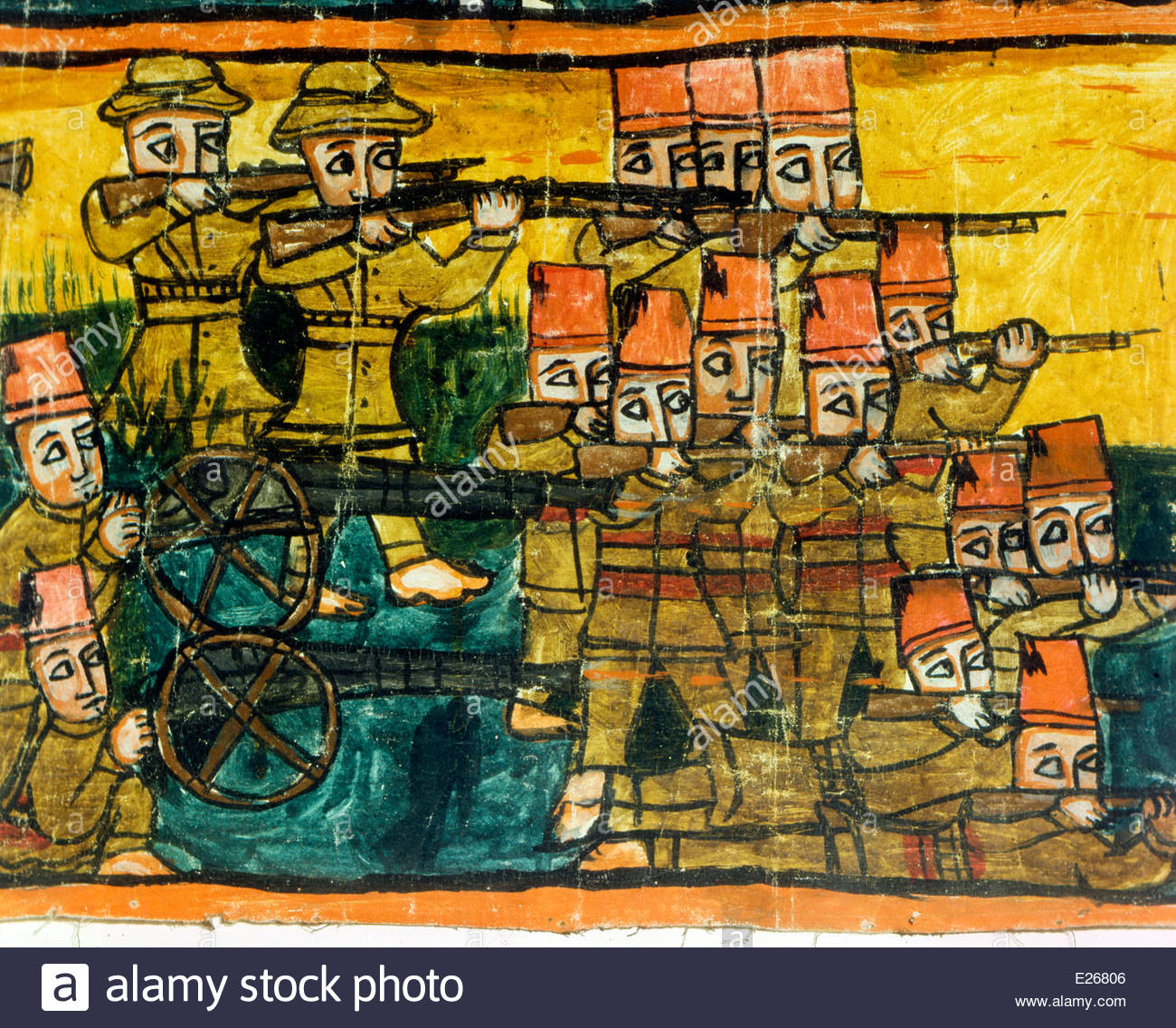 1300x1136 Contemporary History,italian Troops During The War Of Stock Photo - Contemporary History Painting