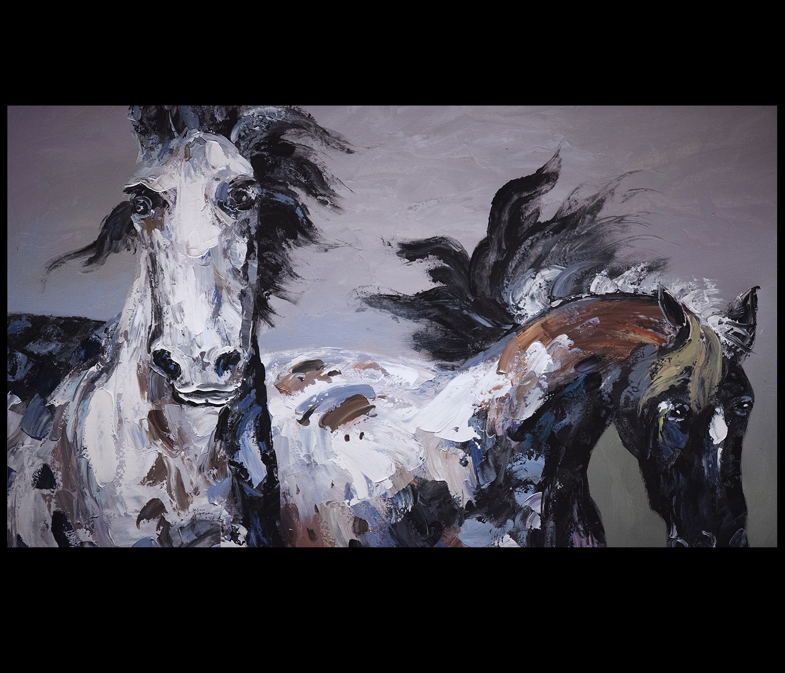 1600x1371 Horse Painting Canvas Prints Contemporary Art Modern Wall Art - Contemporary Horse Painting