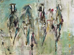 300x224 Abstract Horse Paintings Fine Art America - Contemporary Horse Painting