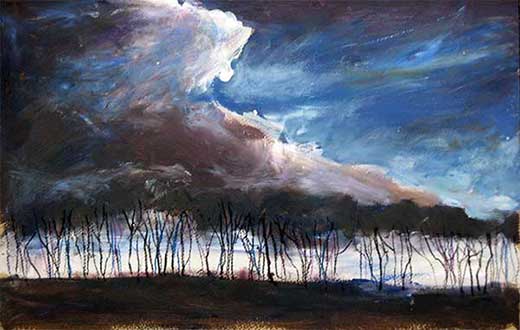 520x330 Contemporary Landscape Painting Derbyshire Dawn - Contemporary Landscape Painting