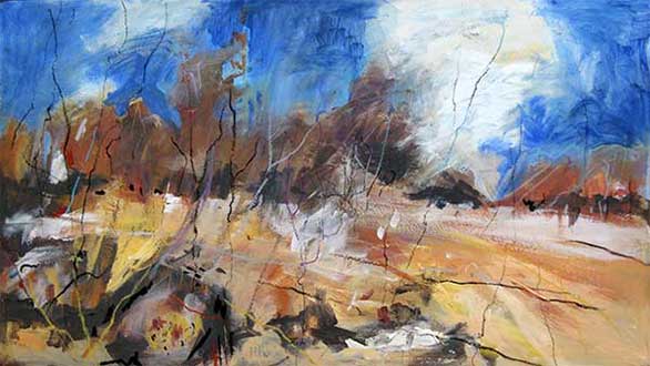 586x330 Contemporary Landscape Painting Rocky Road - Contemporary Landscape Painting