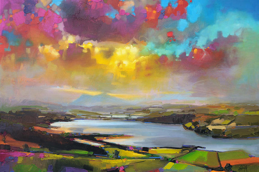 855x569 Glorious Landscape Paintings In Contemporary Art Widewalls - Contemporary Landscape Painting
