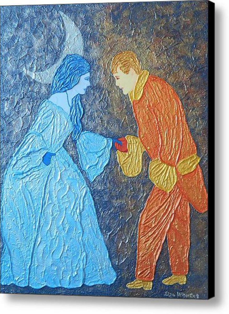 876x1200 Meeting In A Dream - Contemporary Nativity Scene Painting