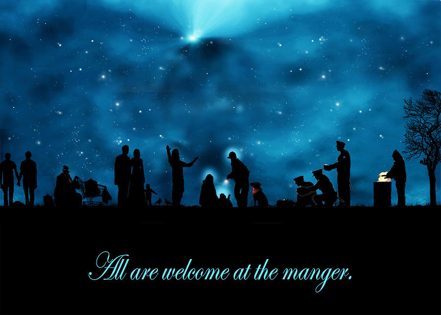 900x642 A Modern Nativity Scene Digital Art By Julie Rodriguez Jones - Contemporary Nativity Scene Painting