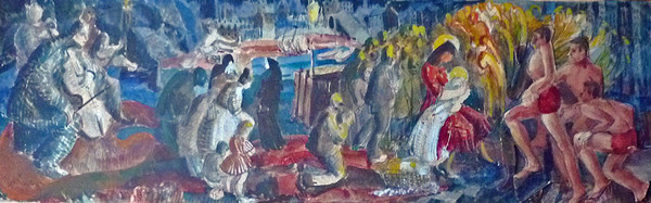 600x187 Arthur Charles Kemp Sacred Art Pilgrim Collection Artists - Contemporary Nativity Scene Painting