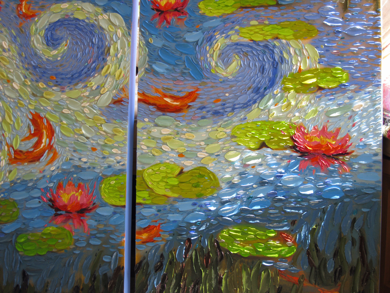 1500x1125 Mosaic As An Oil Painting Technique Dena Tollefson Contemporary - Contemporary Oil Painting