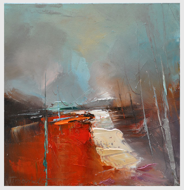 642x662 Paint Modern Oil Painting With Palette Knife - Contemporary Oil Painting