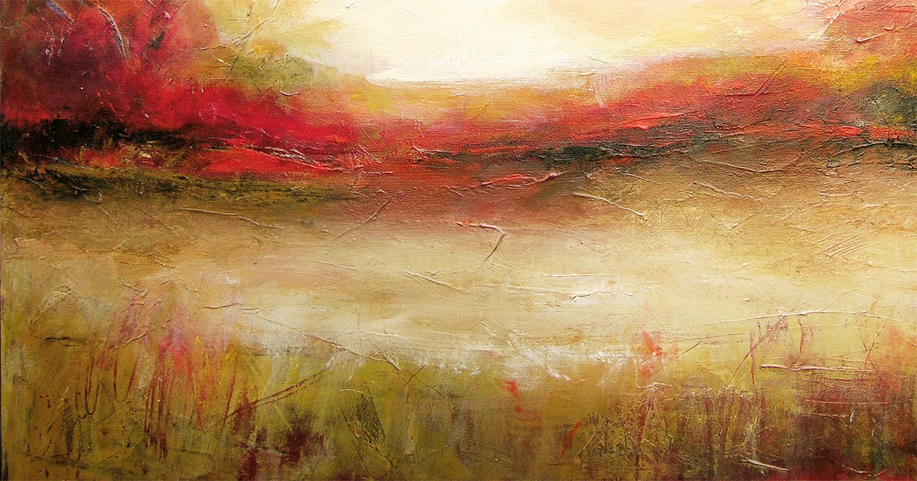 1300x682 Contemporary Painting Print Just Before Sunset Original Art - Contemporary Painting