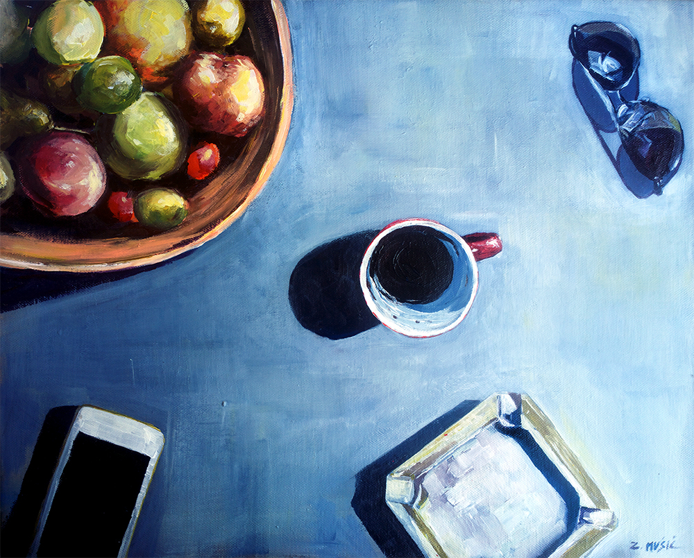 1000x804 Still Life Paintings Zlatko Music Art - Contemporary Still Life Painting