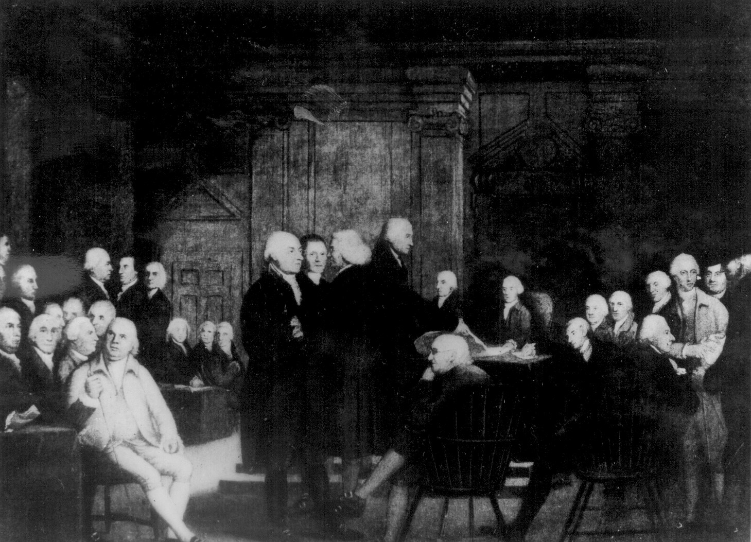 1459x1053 Pictures Of The Revolutionary War National Archives - Continental Congress Painting