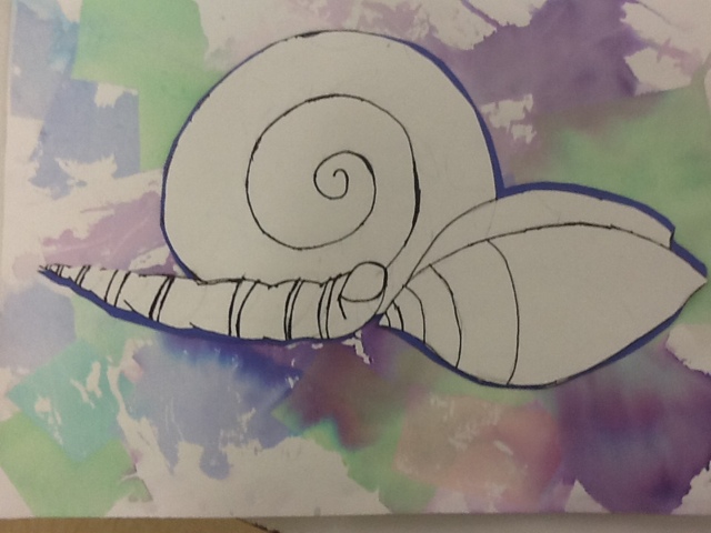 640x480 Less Talk, More Art A Middle School Art Ed Blog Sea Shell - Contour Line Painting