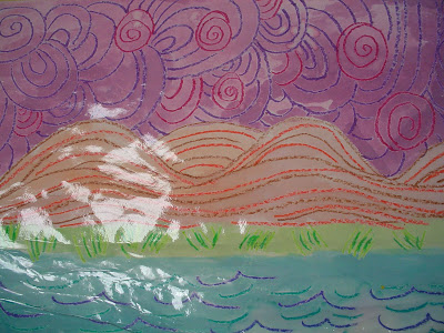 400x300 What Are We Doing In Art Today Contour Line Landscapes - Contour Line Painting