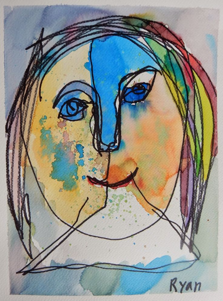 736x995 245 Best Art - Contour Painting