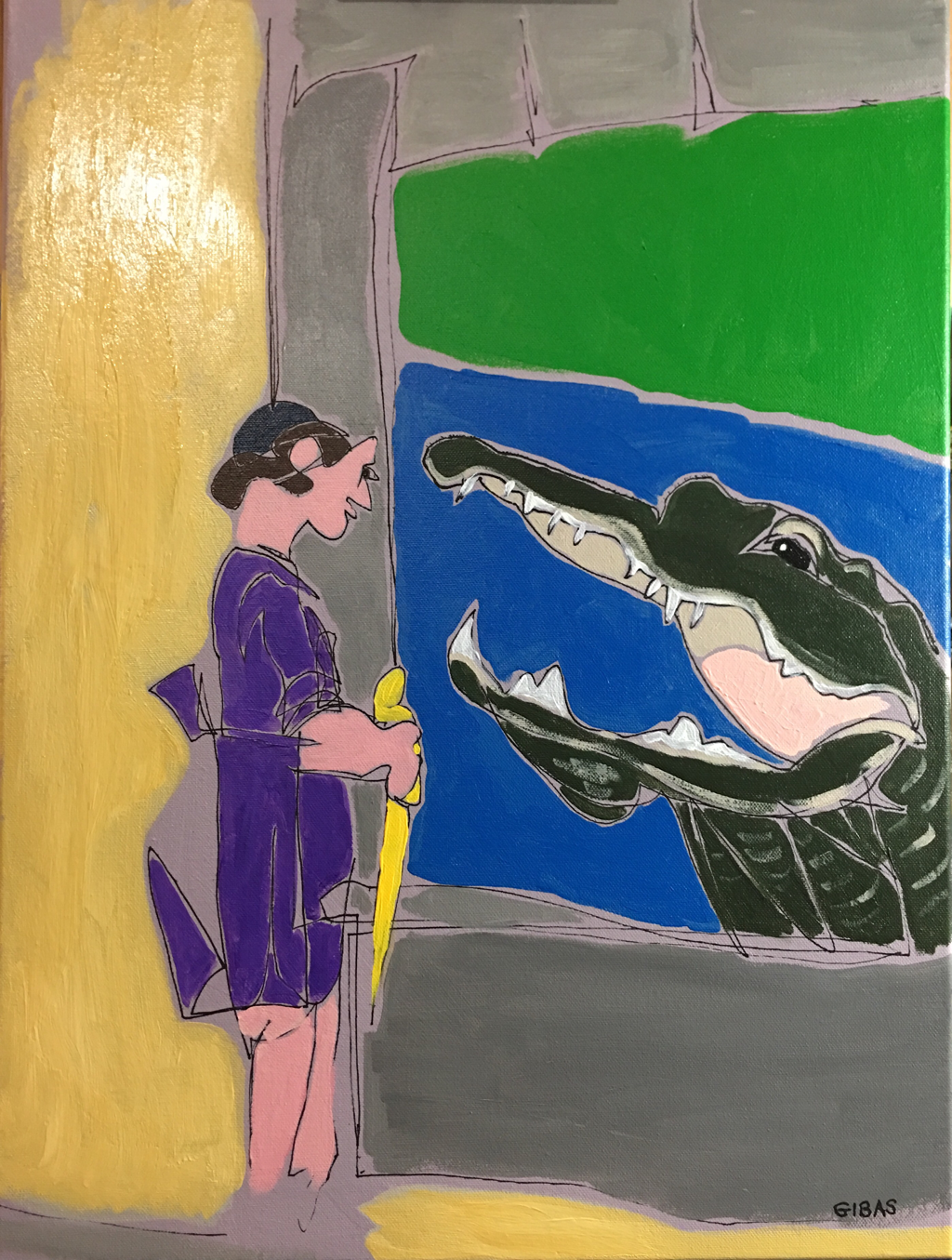 1024x1355 Blind Contour Painting - Contour Painting