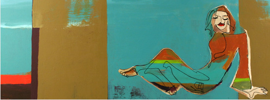 553x206 Blind Contour Painting - Contour Painting