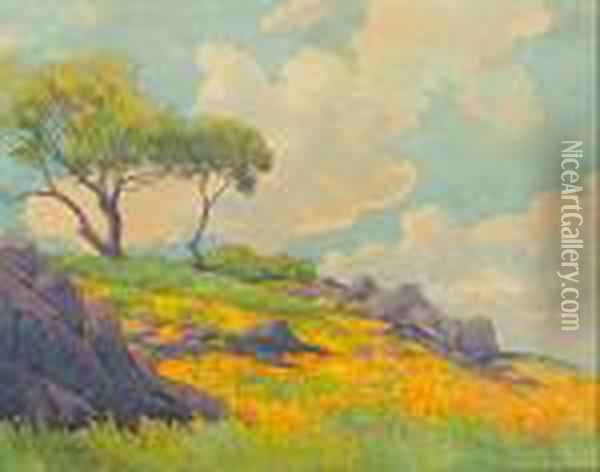 600x472 Lorenzo Latimer Creek, Contra Costa County Oil Painting - Contra Costa Painting