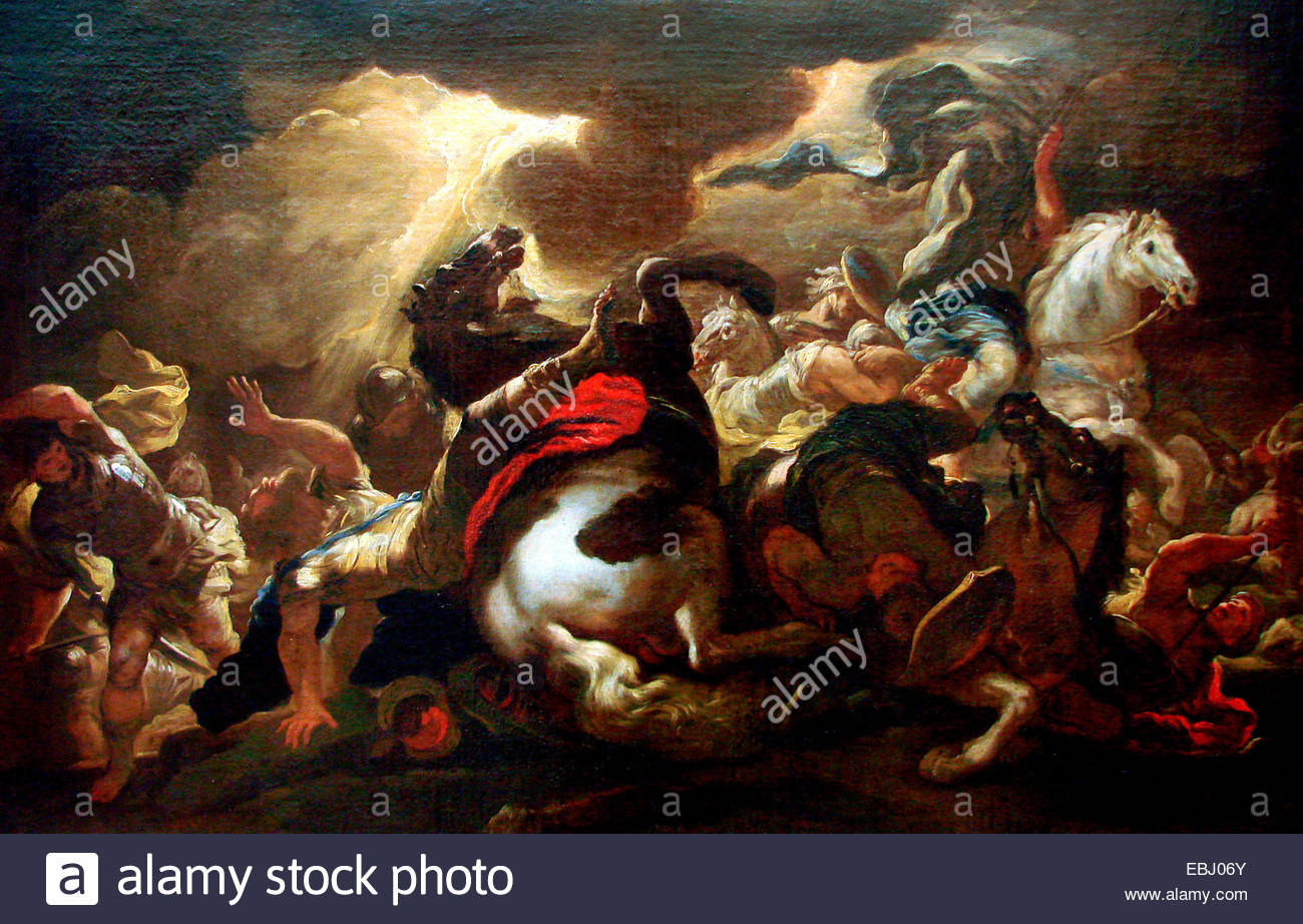 1300x922 La Conversion De Saint Paul By Luca Giordano (1690), Museum - Conversion Of Paul Painting